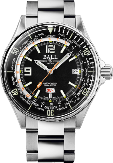 BALL Engineer Master II Diver Worldtime Limited Edition COSC 1000pcs DG2232A-SC-BK