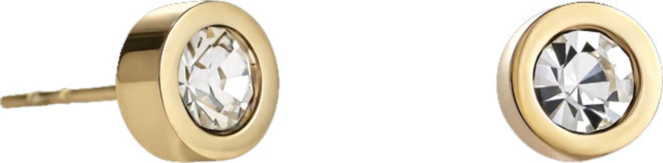 COEUR DE LION Earrings Crystal & stainless steel gold crystal 0228/21-1816