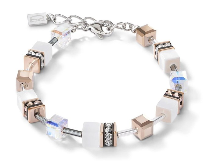 Coeur de Lion GeoCUBE® Bracelet white 4016/30-1400