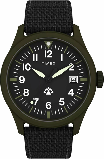 TIMEX Expedition North® Traprock 43mm Recycled Fabric Strap Watch TW2W34400