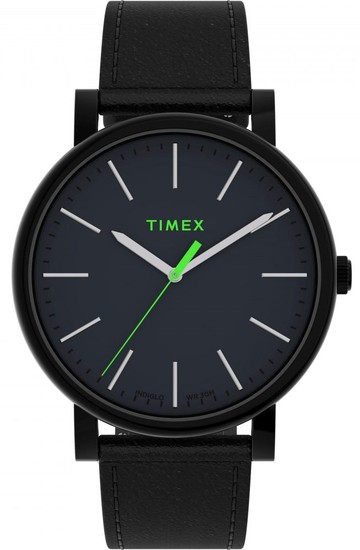 TIMEX Originals 42mm Leather Strap Watch TW2U05700