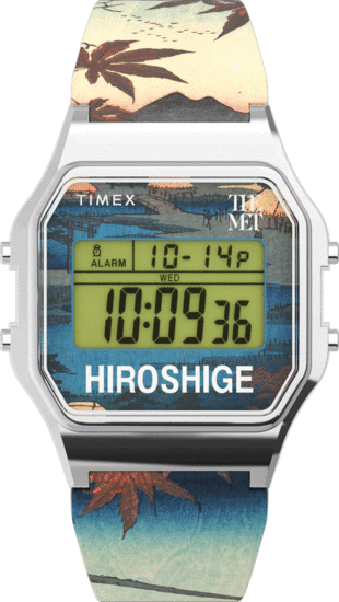 TIMEX x The MET Hiroshige 34mm Resin Strap Watch TW2W25300