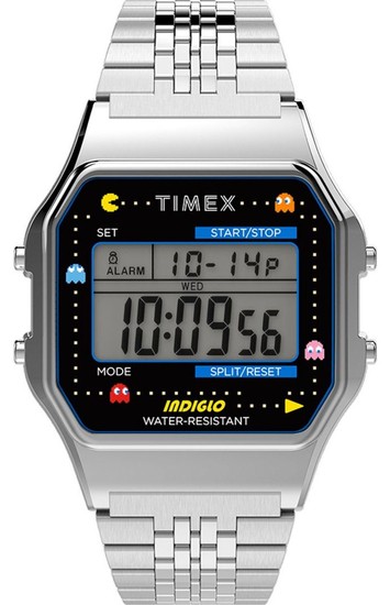 TIMEX T80 x PAC-MAN™ 34mm Stainless Steel Bracelet Watch TW2U31900