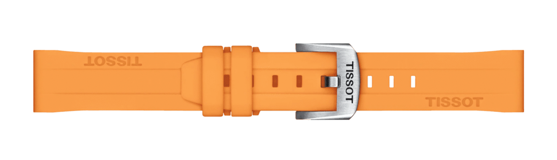 TISSOT T852.047.452 OFFICIAL ORANGE SILICONE STRAP LUGS 18 MM