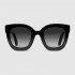 Gucci Round-Frame Acetate Sunglasses with Star GG0208S 001