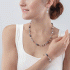Coeur de Lion GeoCUBE® Iconic Monochrome Necklace Peach 4012/10-0225