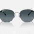 Ray-Ban Sunglasses in Gunmetal and Blue RB3809 004/S3